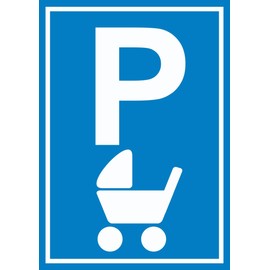 HB-Druck Pram Parking Sign A4 (210 x 297 mm)