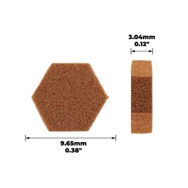 SoftTouch Self-Stick Dampening Foam Bumpers Protect Surfaces from the Damage and Noise of Everyday Movement Tan, 100 Pieces,Brown