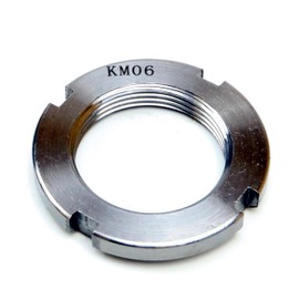 Parts and Parts Slot Nut KM6 30 x 45 x 7 mm, DIN 981, Shaft Hub Attachment, Metric Threaded Slot Nut, Use with Locking Washer DIN 5406, Ideal for Shafts & Gear Assemblies