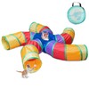 Depets Cat Tunnel for Indoor Cats, 5 Way Large Cat