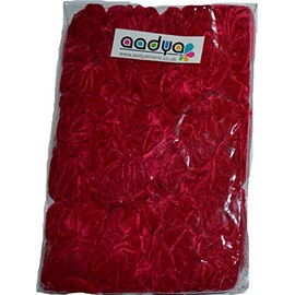 Aadya® 12 Velvet Hair Scrunchies Elastic Scrunchy Hair Bobbles Hair Band. (Pink)