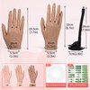 Vnmcry Practice Hand for Acrylic Nails Silicone Fake Hands Mannequin