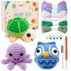Souarts Complete Crochet Set for Beginners Animals, Crochet Knitting for