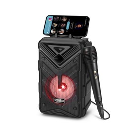 Portable Bluetooth Karaoke Speaker - with Microphone, RGB Colorful Rhythm Light