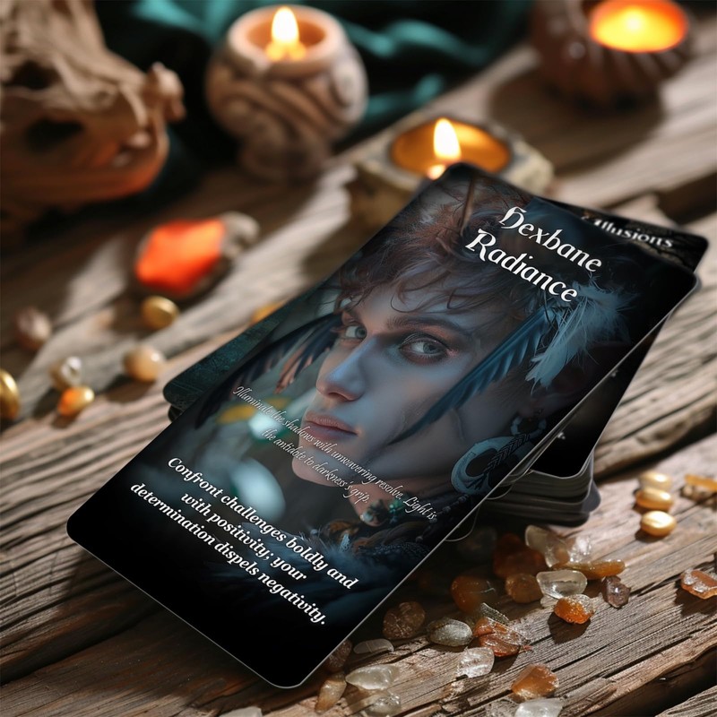 ZZBUY Evil Eye Oracle Cards, 60 Oracle Deck with Meanings
