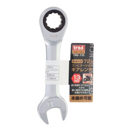 Sankyo Corporation trad TRG-13S 72 Angle Combination Gear Wrench Short 0.5 inches (13 mm)