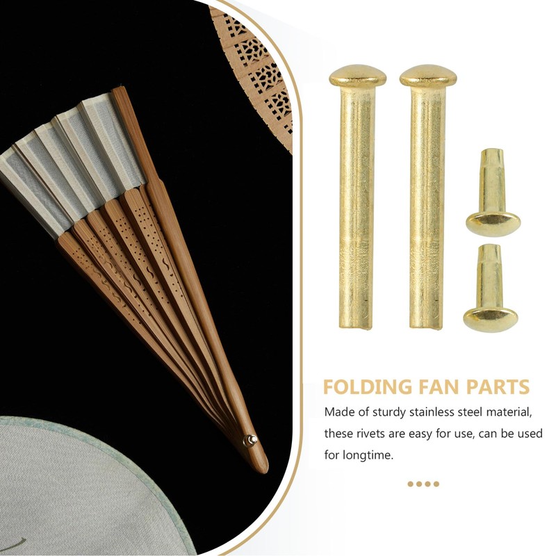 NUOLUX Folding Fan, Axis, Rivet, Nail and Nut Repair Kit,