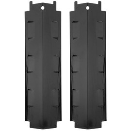 Tissting Set of 2 Grill Heat Plate 371 x 108 mm Stainless Steel Gas Heat Shield Flame Distributor BBQ Flame Plate Burner Cover for Charbroil 463230710 463320109