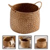 Kichvoe Rattan Storage Boxes With Handles - Cane Seagrass Plant