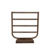 Practical Earring Organizer Stand Display Solid Walnut Wood Jewelry Tower
