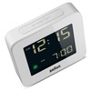 Braun digital alarm clock with snooze, negative LCD display, quick