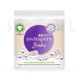 Swisspers Baby Organic Cotton Cleansing Pads X 40