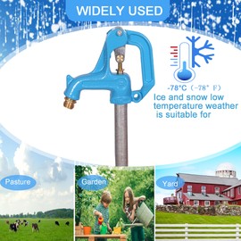 (Total-3.25ft/39inch, Bury-1ft) Yariwiz Frost Proof Yard Hydrant for Yard Garden Farm Pasture Irrigation, Water Hydrant 3/4" NPT Pipe Connection