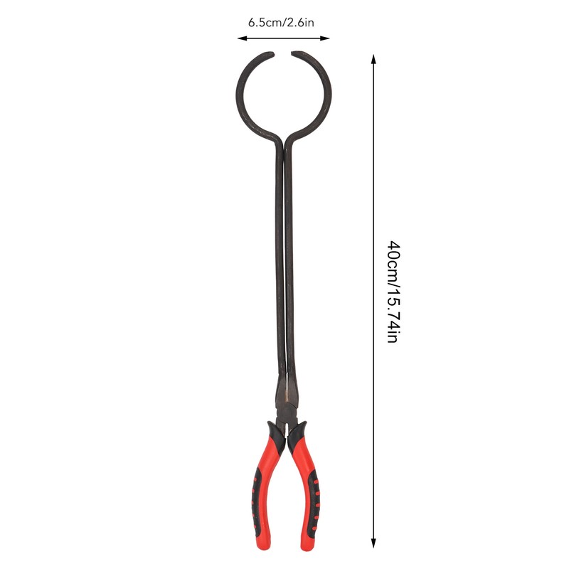 Crucible Tong Alloy Steel 2.6 Inch Diameter Crucible Holder Clamp