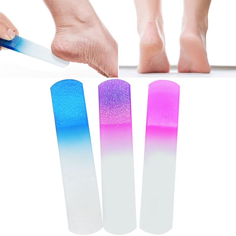 Glass File Handmade Glass Callus File, Corn Remover with Matte