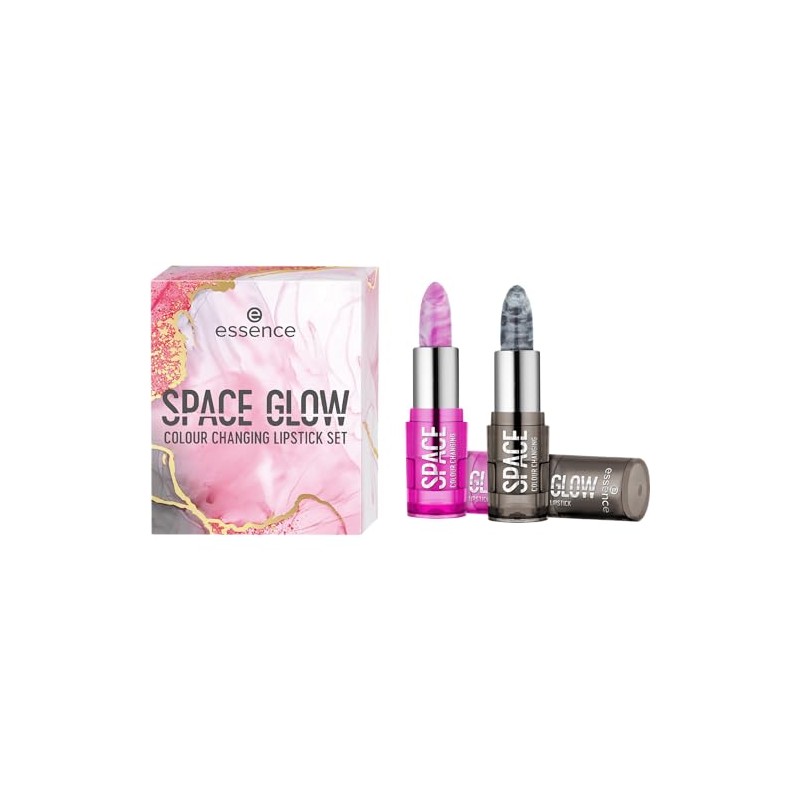 essence SPACE GLOW COLOUR CHANGING LIPSTICK SET