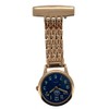 WESTIME Traditional Nurses Blue Dial Rose Gold Fob Watch