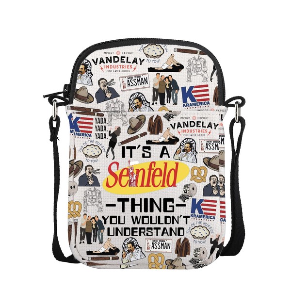 POFULL TV Show Inspired Crossbody Bag Classic American Sitcom Merchandise