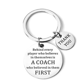 Coach Appreciation Gifts for Men Women Coach Keychain for Birthday Graduation Gifts for Basketball Footbal Coaches Thank You Keychains Gifts for Gymnastics Coach Competition Retirement Gifts