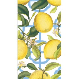 Caspari Seville Paper Guest Towel Napkins in Ivory - 15 Per Package