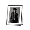 IZIDDO 5x7 Black Floating Frame, 7"x9" Metal Frame For Picture
