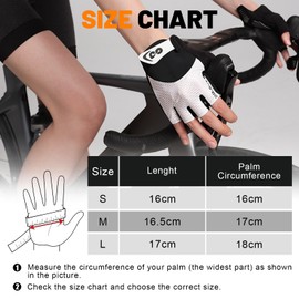 flintronic Cycling Gloves, Half Finger, Cycling Gloves, Non-Slip and Shock Absorbing with 6 mm Padding, Breathable Cycling Gloves for Mountain Bike, Road Bike, Gym (Pink A)