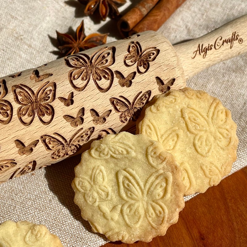 Summer Set of 3 Children's Rolling Pins for Homemade Pastries