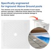 SPX1082E Pool Skimmer Cover 10 Inch - Heavy Duty Plastic