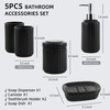 Bathroom Accessory Set 5PCS, Ceramic Bathroom Accessories Set, Classic Design
