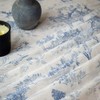 GLORY SEASON Rustic Tablecloth Classic French Village Printed Linen Fabric