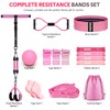 WALITO 15 PCS Pilates Kit, Adjustable Pedal Resistance Band with