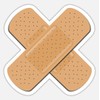 Band Aid Cross Funny Ouch Car Stickers for car Bumper ,Laptop ,Helmet, Wall , Waterproof (5 inch)