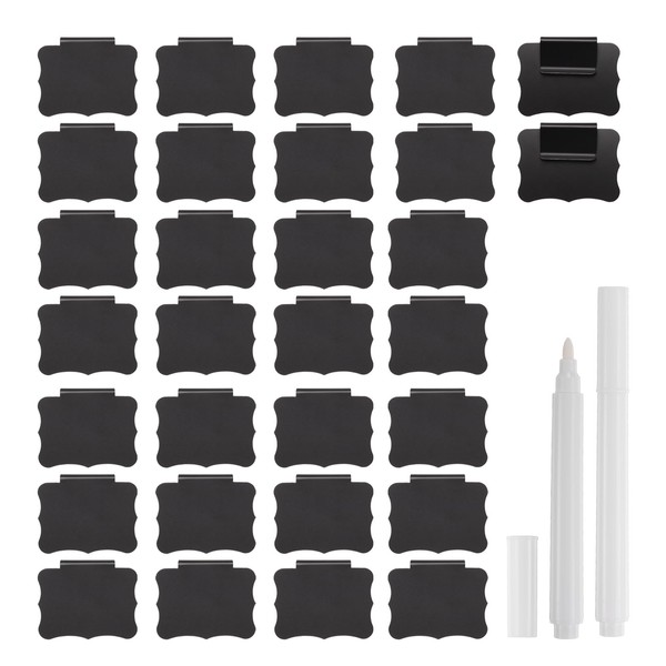 uxcell Reusable Basket Labels for Storage Bins, 30Pcs Removable Bin