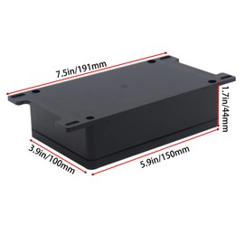 YETLEBOX Watertight Junction Box, IP67 Waterproof Project Box Durable ABS Plastic Electronic Enclosure Case for DIY Electrical Project with Wall Fixed Ear 5.91" x 3.94" x 1.73"(150 x 100 x 44 mm)