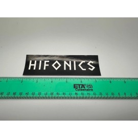 HiFonics car audio decal stickers HIFONICS power from the gods Black