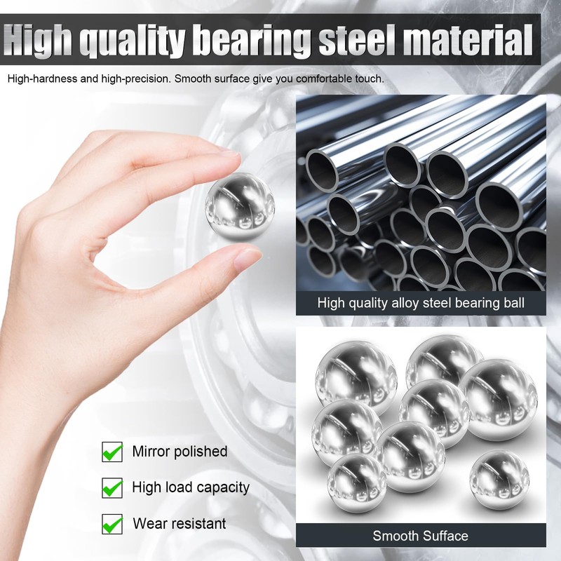 5pcs 1.5''inch Chrome Steel Bearing Balls 38mm Steel Balls Precision
