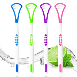 Annhua Tongue Cleaner, Tongue Scraper Kit, 4 Colors Pack