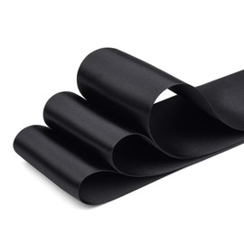 Humphrey's Craft 3 Inch Black Double Faced Satin Ribbon - 10 Yards Variety of Color for Crafts Gift Wrapping Cutting Ceremony Decoration Sewing Christmas Tree Wedding and Dining Tables.