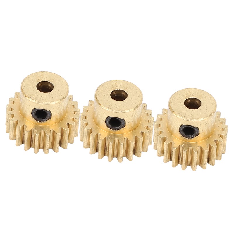 3Pcs RC Car Gear Copper M0.6 3.175mm Diameter Remote Control