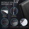 NERO MANETTI- Leather Portfolio Folder - Business PU Leather Portfolio