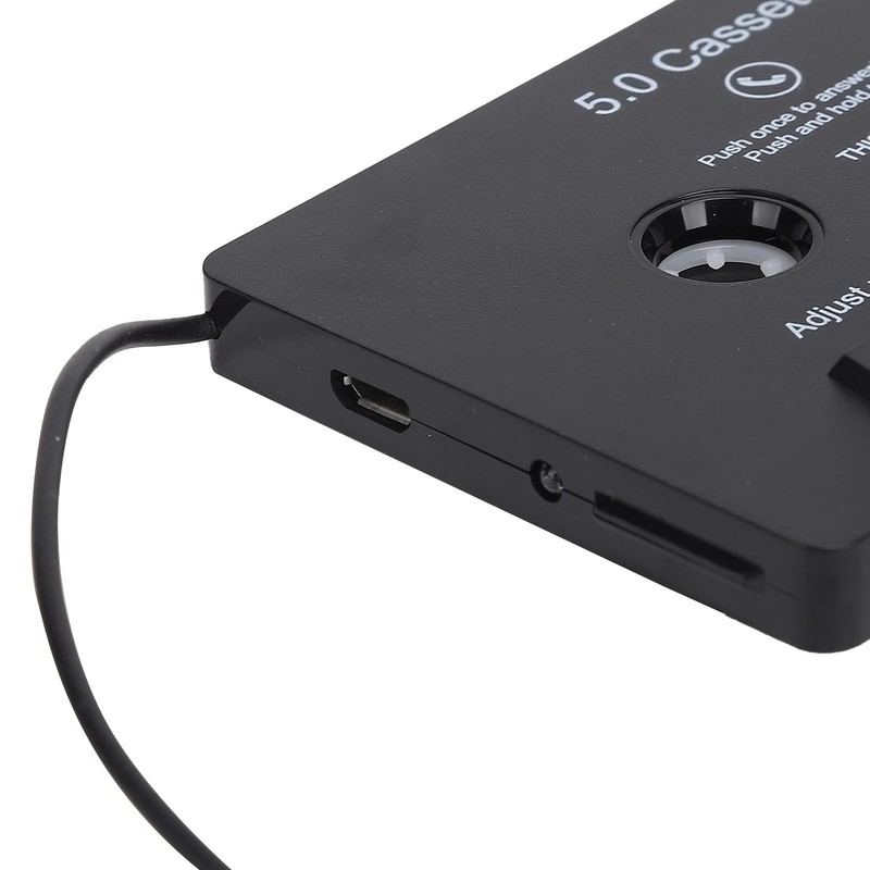 Bluetooth Cassette Adapter, Built‑in Microphone Bluetooth 5.0 MP3 Player LED