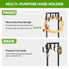 GAVISCITY Heavy-Duty Garden Hose Holder with Stable Base and Tool