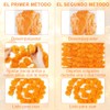 10 Tiras de Guirnaldas de Flores Artificiales de caléndula 1.5