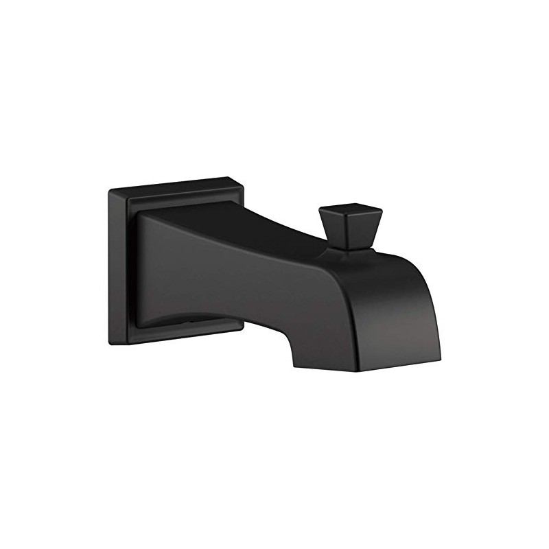 DELTA FAUCET RP77091BL Ashlyn Pull-Up Diverter Tub Spout, Matte Black