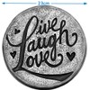 dennycraftmoulds Live Laugh Love Garden Concrete or Plaster Plaque Mould