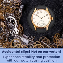 Gadgetime USA Watch Cushion Case - Jewelry Protection Pad - Watch Movement Cushion to Change Battery or Movement - Watch Repair Tool & Accessory for Service