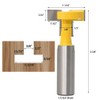 Yakamoz 1/2 Inch Shank T-Slot T-Track Slotting Router Bit Slatwall