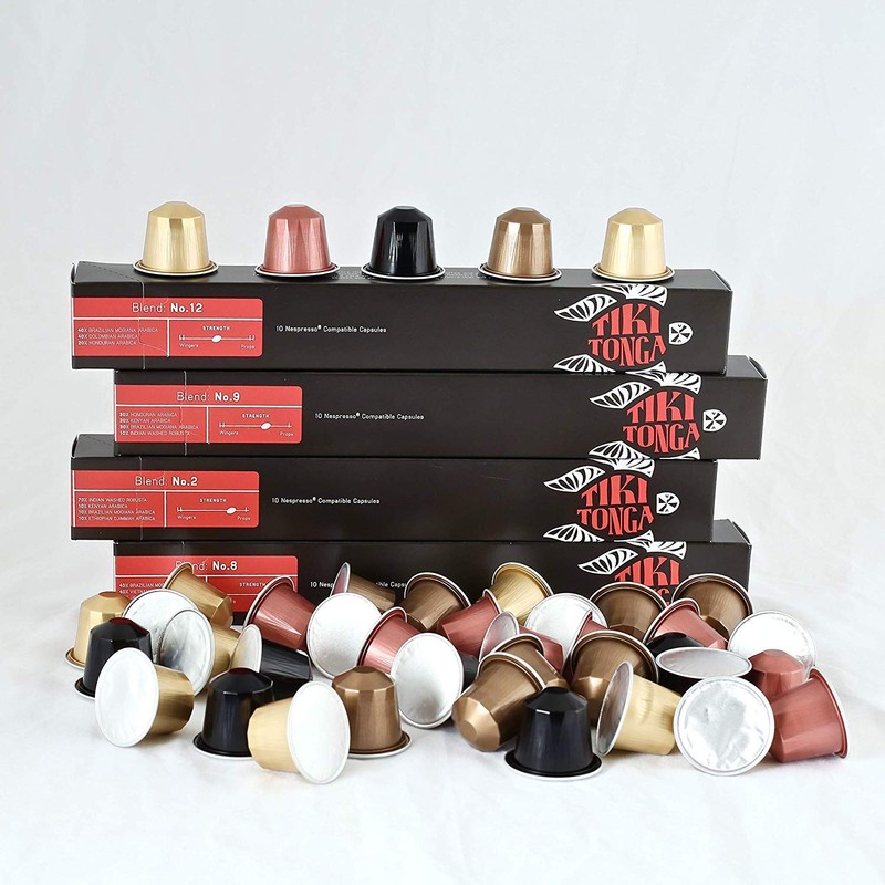 Tiki Tonga Coffee Roasters - 10 Nespresso Compatible Coffee Capsules