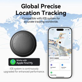 Air Tracker Tags 2-Pack iOS Only, Smart Tag for Key Luggage Wallet Backpack
