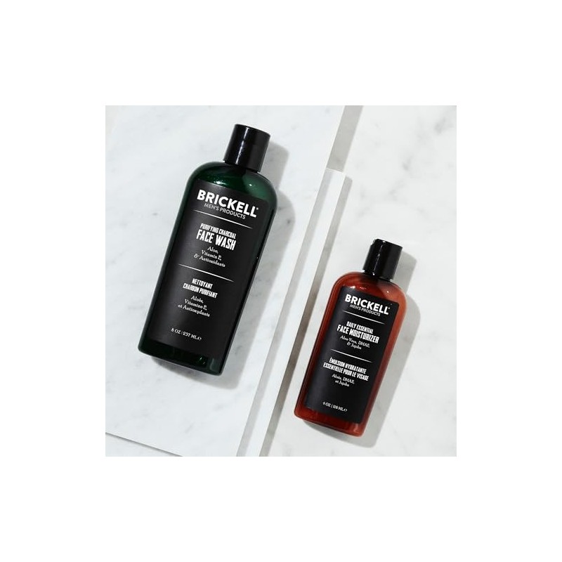 Brickell Men's Daily Essential Face Care Routine II - Purifying
